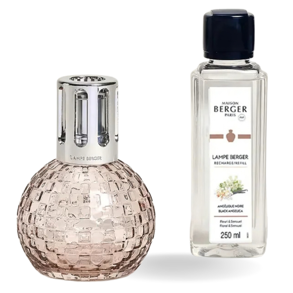 DISCO Blush Pink Lampe Gift Set | Black Angelica | Maison Berger