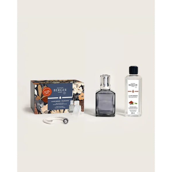 GREY Caree Lampe SANDALWOOD Gift Set by Maison Berger