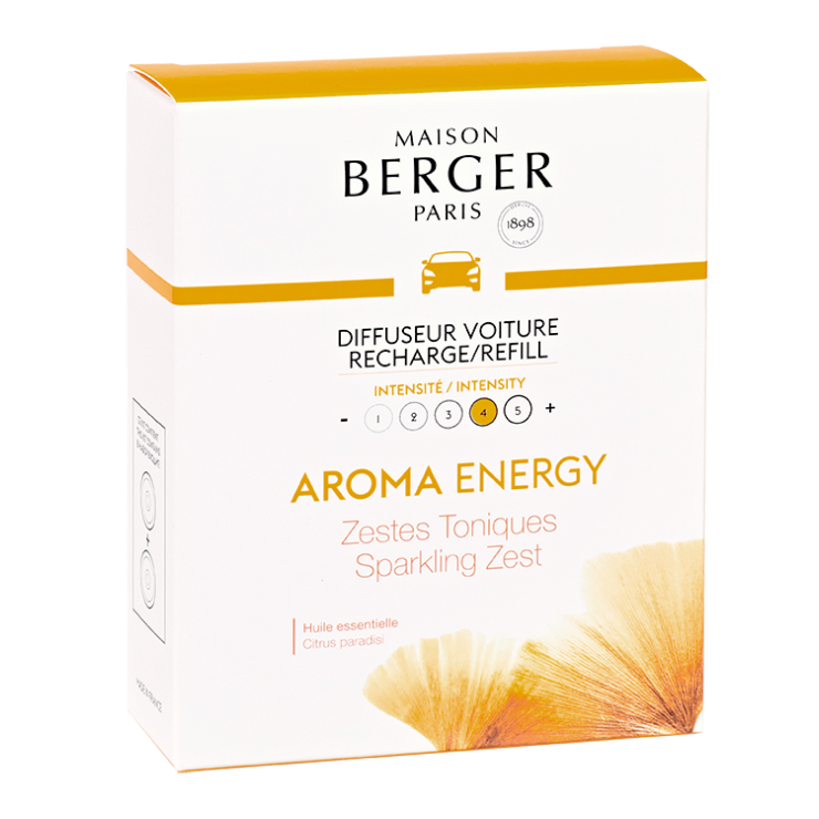 AROMA ENERGY Car Fragrance Refill - Set of 2 Discs by Maison Berger