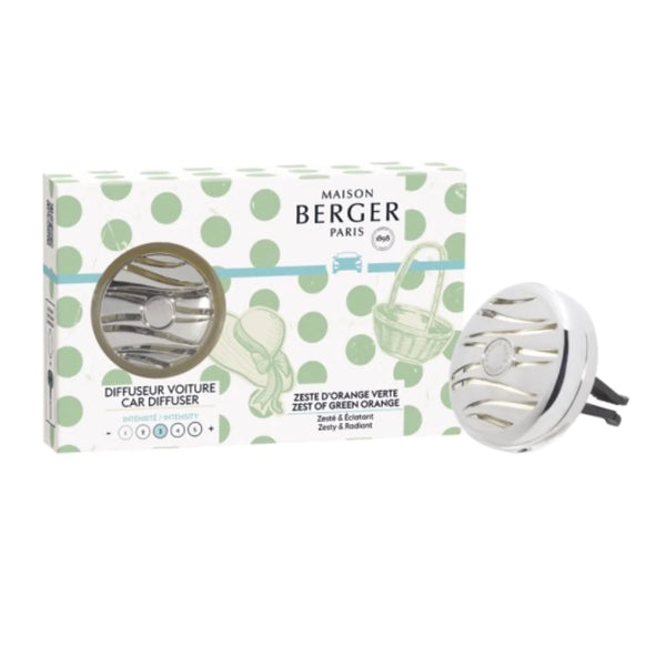 ZEST OF GREEN ORANGE Car Diffuser Kit by Maison Berger #6993