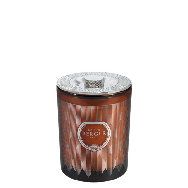 MYSTIC LEATHER TAN Candle By Maison Berger