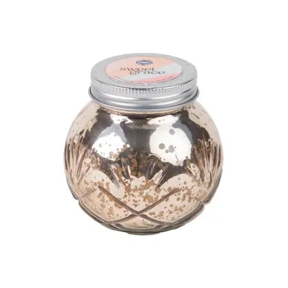 Sweet Grace Mercury Glass Ball Candle #008