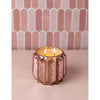 Sweet Grace Pink Scalloped Mercury Glass Candle #021