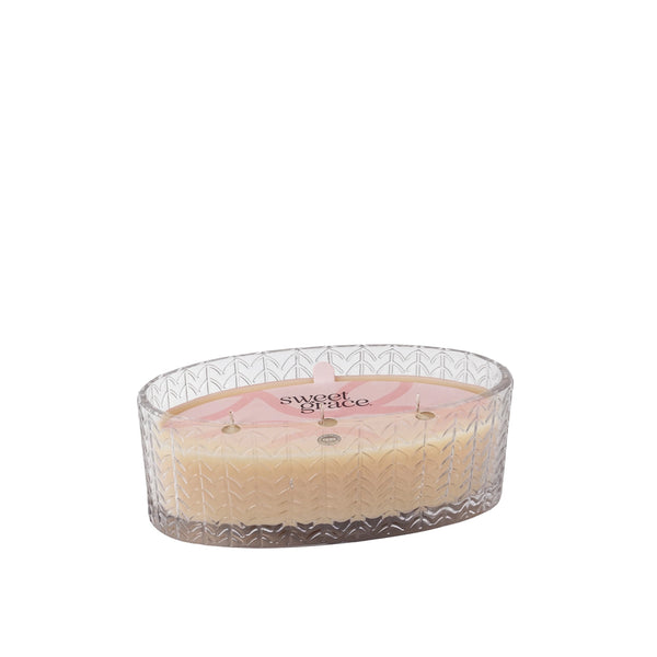 Sweet Grace Oval Triple Wick Candle #026