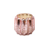Sweet Grace Pink Scalloped Mercury Glass Candle #021