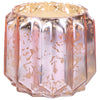 Sweet Grace Pink Scalloped Mercury Glass Candle #021