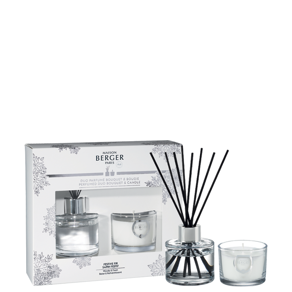 FESTIVE FIR Candle and Diffuser Gift Set By Maison Berger - SALE