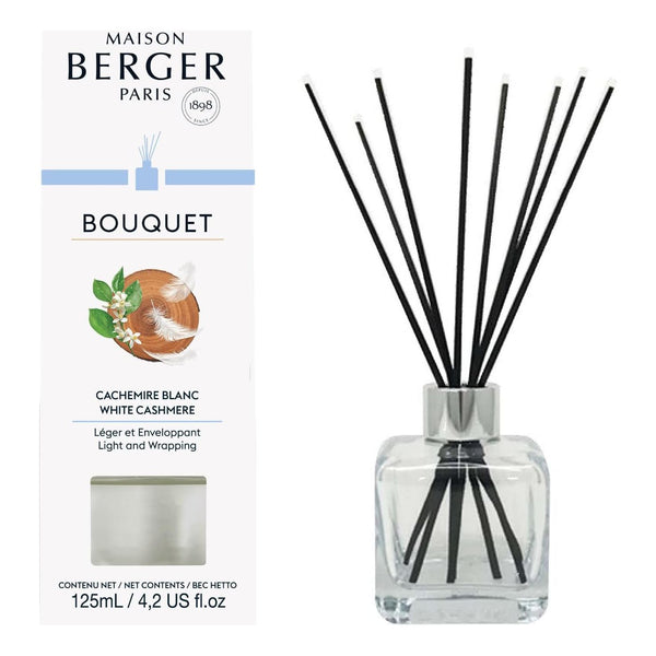 WHITE CASHMERE Reed Bouquet Diffuser by Parfum Lampe Berger