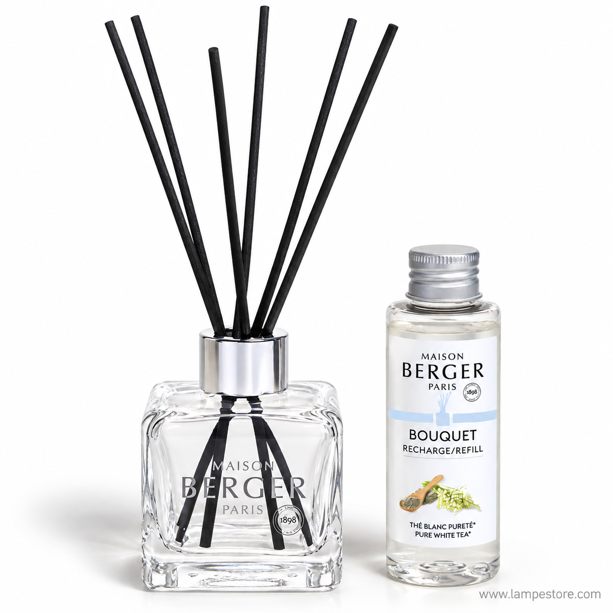 PURE WHITE TEA Reed Bouquet Diffuser by Parfum Lampe Berger