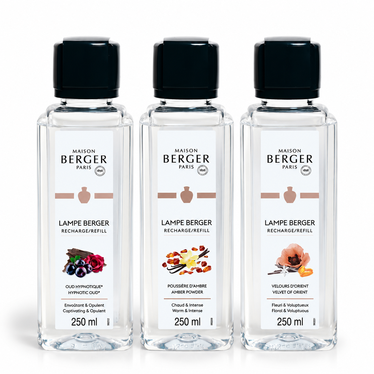 Magical Holiday Gift Trio Pack Sampler Sizes - Lampe Maison Berger Fragrance - 750 Ml