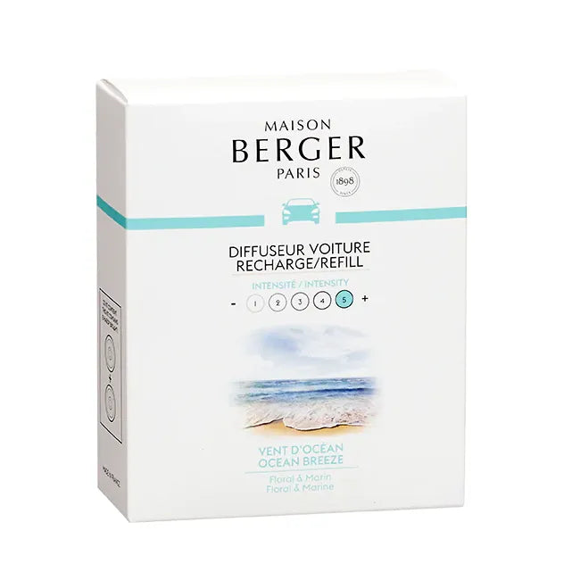 OCEAN BREEZE Car Fragrance Refill - Set of 2 Discs by Maison Berger