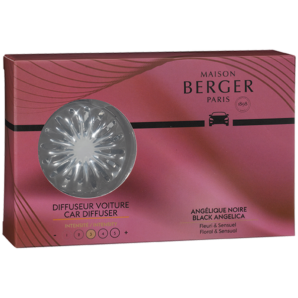BLACK ANGELICA Car Diffuser Kit by Maison Berger #6905