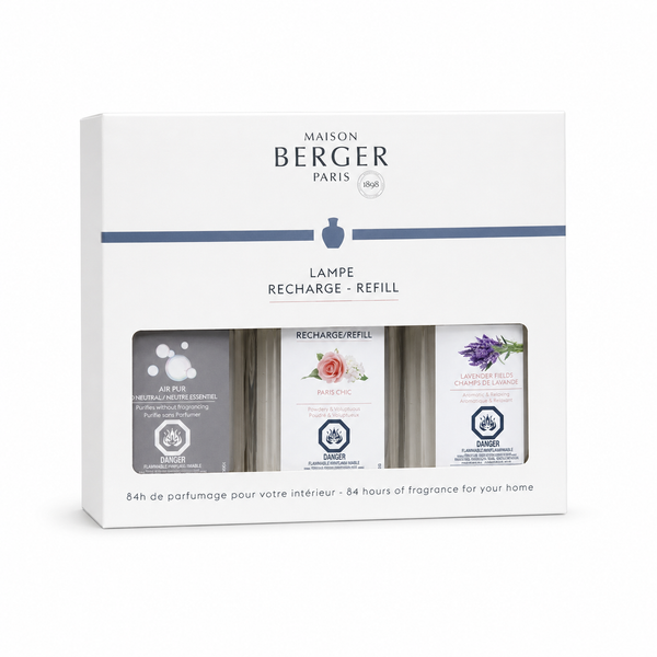 Clean AIre Triopack Trial Sizes - Lampe Maison Berger Fragrance -540Ml