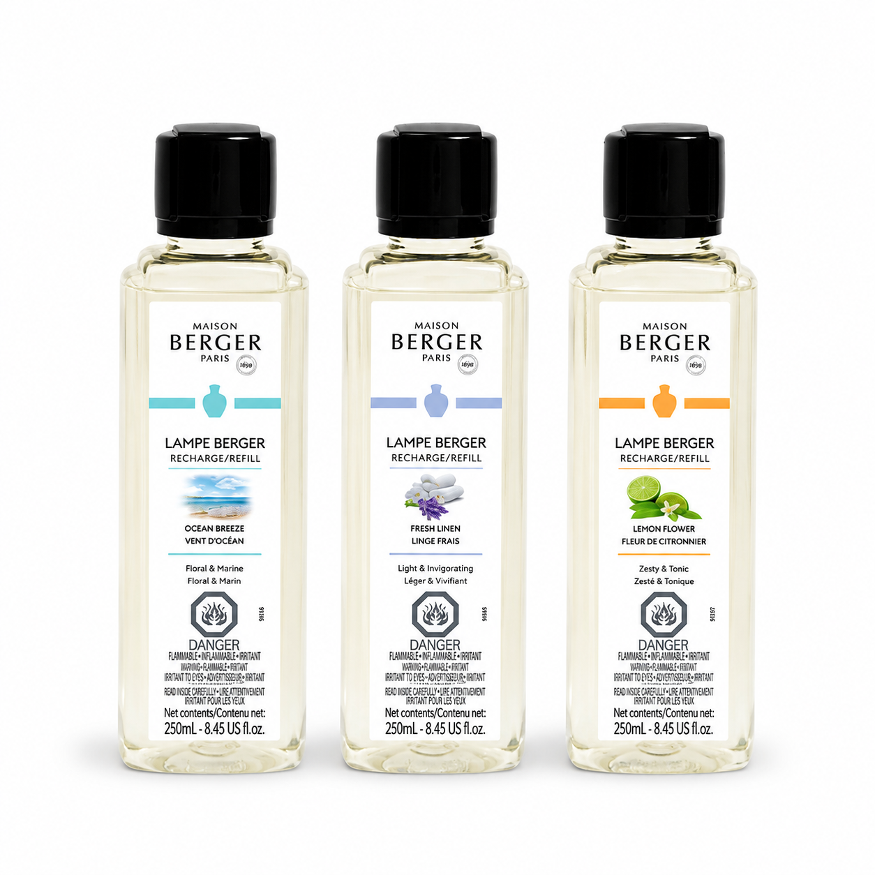 Fresh Triopack Trial Sizes - Lampe Maison Berger Fragrance -750Ml
