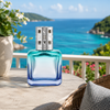 ICE CUBE Green and Turquoise Ombre Lampe Gift Set by Maison Berger