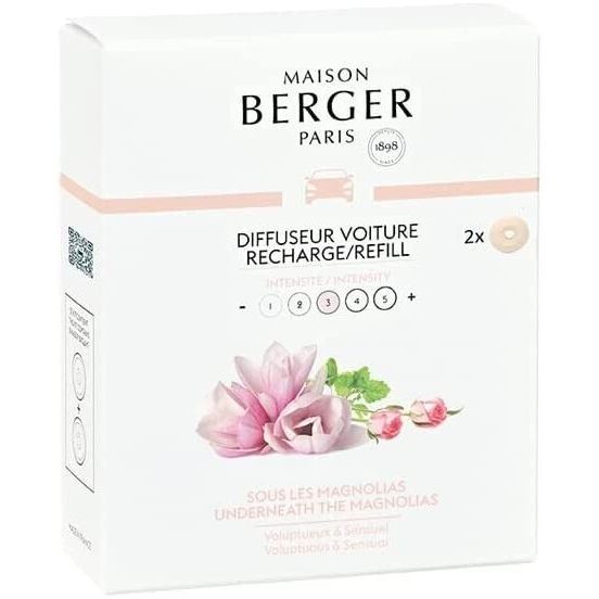 UNDERNEATH THE MAGNOLIAS Car Fragrance Refill - Set of 2 Discs by Maison Berger