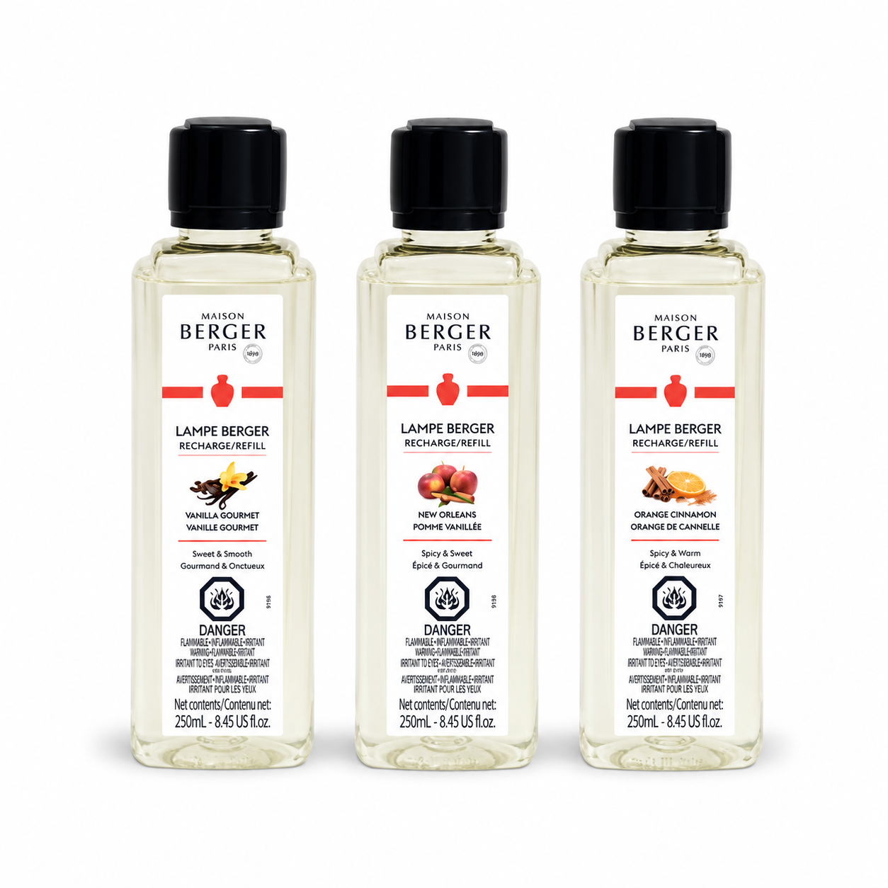 Warm Trio Pack Sampler Sizes - Lampe Maison Berger Fragrance - 750 Ml