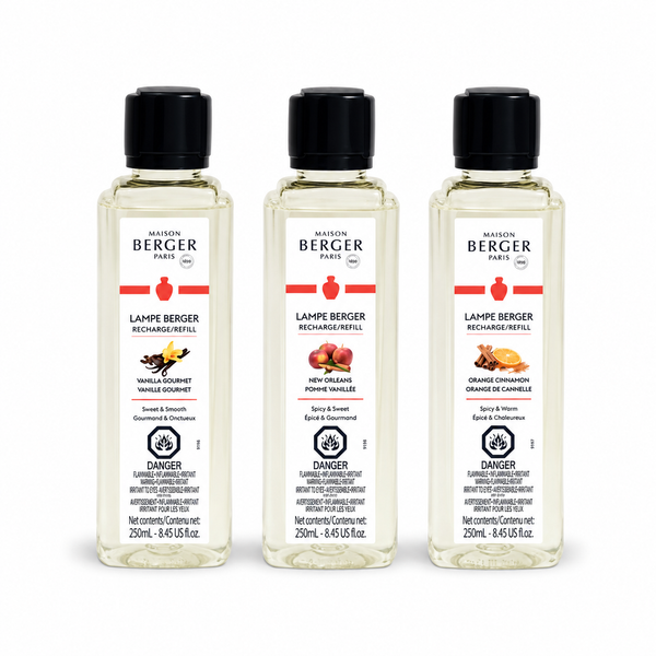 Warm Trio Pack Sampler Sizes - Lampe Maison Berger Fragrance - 750 Ml