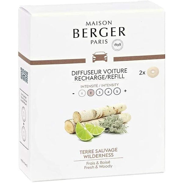 WILDERNESS Car Fragrance Refill - Set of 2 Discs by Maison Berger
