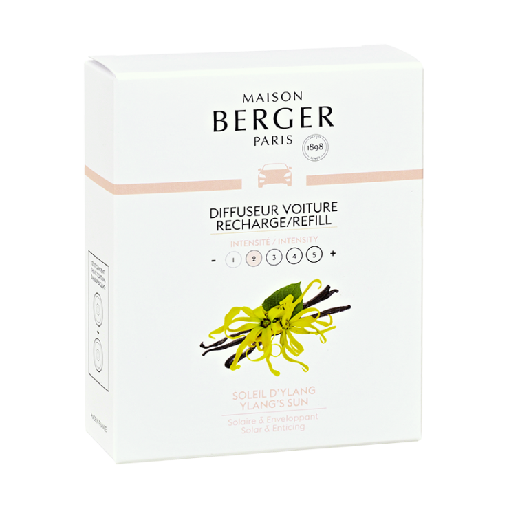 YLANG'S SUN Car Fragrance Refill - Set of 2 Discs by Maison Berger