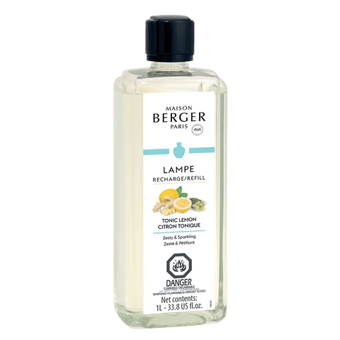 TONIC LEMON 1 Litre Fragrance for Lampe by Maison Berger