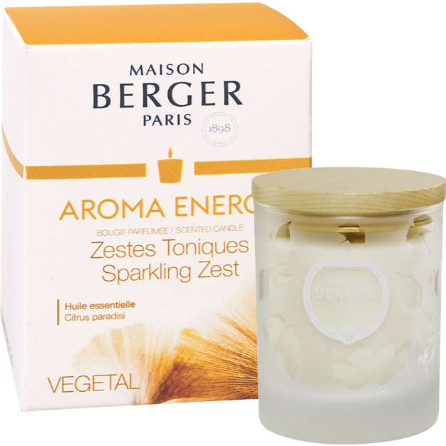 AROMA Energy Premium Candle- Clear - by Parfum Berger
