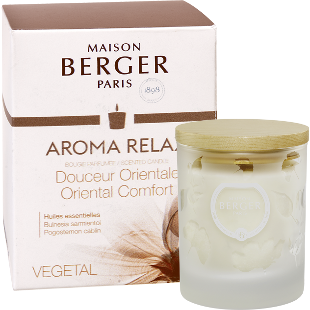 AROMA Relax Premium Candle- Clear - by Parfum Berger